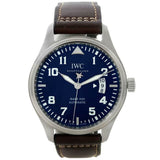 Buy Shop IWC Pilots Watch Mark XVII Edition Le Petit Prince Blue Dial Brown Leather Strap Watch for Men - IW326506 USA Online