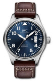 Buy Shop IWC Pilots Watch Mark XVII Edition Le Petit Prince Blue Dial Brown Leather Strap Watch for Men - IW326506 USA Online