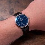 Buy Shop IWC Portofino '150 Years Edition' Automatic Blue Dial Black Leather Strap Watch for Men - IW356518 USA Online
