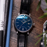 Buy Shop IWC Portofino '150 Years Edition' Automatic Blue Dial Black Leather Strap Watch for Men - IW356518 USA Online