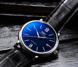 Buy Shop IWC Portofino '150 Years Edition' Automatic Blue Dial Black Leather Strap Watch for Men - IW356518 USA Online
