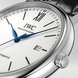 Buy Shop IWC Portofino Automatic '150 Years' Edition Automatic White Dial Black Leather Strap Watch for Men - IW356519 USA Online