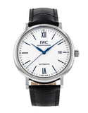 Buy Shop IWC Portofino Automatic '150 Years' Edition Automatic White Dial Black Leather Strap Watch for Men - IW356519 USA Online