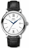 Buy Shop IWC Portofino Automatic '150 Years' Edition Automatic White Dial Black Leather Strap Watch for Men - IW356519 USA Online