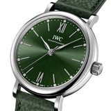 Buy Shop IWC Portofino Automatic Automatic Green Dial Green Leather Strap Watch for Women - IW357412 USA Online