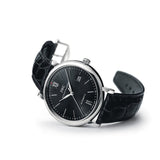 Buy Shop IWC Portofino Automatic Black Dial Black Leather Strap Watch for Men - IW356502 USA Online