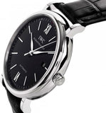 Buy Shop IWC Portofino Automatic Black Dial Black Leather Strap Watch for Men - IW356502 USA Online