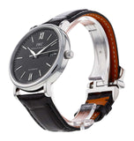 Buy Shop IWC Portofino Automatic Black Dial Black Leather Strap Watch for Men - IW356502 USA Online