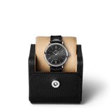 IWC Portofino Automatic Black Dial Black Leather Strap Watch for Men - IW356502