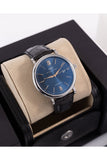 Buy Shop IWC Portofino Automatic Blue Dial Black Leather Strap Watch for Men - IW356523 USA Online