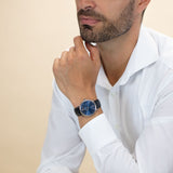 Buy Shop IWC Portofino Automatic Blue Dial Black Leather Strap Watch for Men - IW356523 USA Online