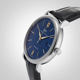 Buy Shop IWC Portofino Automatic Blue Dial Black Leather Strap Watch for Men - IW356523 USA Online