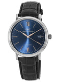 Buy Shop IWC Portofino Automatic Blue Dial Black Leather Strap Watch for Men - IW356523 USA Online