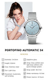 Buy Shop IWC Portofino Automatic Blue Dial Blue Leather Strap Watch for Women - IW357416 USA Online