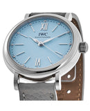 Buy Shop IWC Portofino Automatic Blue Dial Blue Leather Strap Watch for Women - IW357416 USA Online