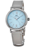 Buy Shop IWC Portofino Automatic Blue Dial Blue Leather Strap Watch for Women - IW357416 USA Online