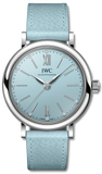Buy Shop IWC Portofino Automatic Blue Dial Blue Leather Strap Watch for Women - IW357416 USA Online