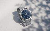 Buy Shop IWC Portofino Automatic Blue Dial Silver Mesh Bracelet Watch for Women - IW357404 USA Online