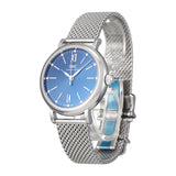 Buy Shop IWC Portofino Automatic Blue Dial Silver Mesh Bracelet Watch for Women - IW357404 USA Online