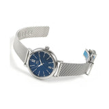 Buy Shop IWC Portofino Automatic Blue Dial Silver Mesh Bracelet Watch for Women - IW357404 USA Online