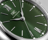 Buy Shop IWC Portofino Automatic Green Dial Green Leather Strap Watch for Women - IW357405 USA Online