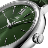 Buy Shop IWC Portofino Automatic Green Dial Green Leather Strap Watch for Women - IW357405 USA Online