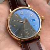 Buy Shop IWC Portofino Automatic Grey Dial Brown Leather Strap Watch for Men - IW356511 USA Online