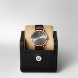 Buy Shop IWC Portofino Automatic Grey Dial Brown Leather Strap Watch for Men - IW356511 USA Online
