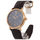 Buy Shop IWC Portofino Automatic Grey Dial Brown Leather Strap Watch for Men - IW356511 USA Online