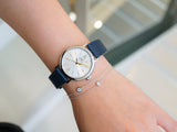Buy Shop IWC Portofino Automatic Silver Dial Blue Leather Strap Watch for Women - IW357411 USA Online