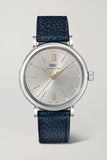 Buy Shop IWC Portofino Automatic Silver Dial Blue Leather Strap Watch for Women - IW357411 USA Online