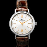 Buy Shop IWC Portofino Automatic Silver Dial Brown Leather Strap Watch for Women - IW357403 USA Online