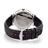 Buy Shop IWC Portofino Automatic White Dial Black Leather Strap Watch for Men - IW356501 USA Online