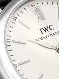 Buy Shop IWC Portofino Automatic White Dial Black Leather Strap Watch for Men - IW356501 USA Online