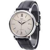 Buy Shop IWC Portofino Automatic White Dial Black Leather Strap Watch for Men - IW356501 USA Online