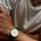 Buy Shop IWC Portofino Automatic White Dial Black Leather Strap Watch for Men - IW356517 USA Online