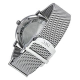Buy Shop IWC Portofino Automatic White Dial Silver Mesh Bracelet Watch for Men - IW356505 USA Online