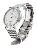 Buy Shop IWC Portofino Automatic White Dial Silver Mesh Bracelet Watch for Men - IW356505 USA Online