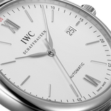 Buy Shop IWC Portofino Automatic White Dial Silver Mesh Bracelet Watch for Men - IW356505 USA Online