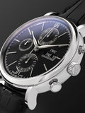 Buy Shop IWC Portofino Chronograph Black Dial Black Leather Strap Watch for Men - IW391008 USA Online