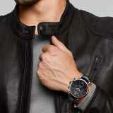 Buy Shop IWC Portofino Chronograph Black Dial Black Leather Strap Watch for Men - IW391008 USA Online