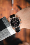 Buy Shop IWC Portofino Chronograph Black Dial Black Leather Strap Watch for Men - IW391008 USA Online