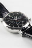 Buy Shop IWC Portofino Chronograph Black Dial Black Leather Strap Watch for Men - IW391008 USA Online