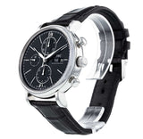 Buy Shop IWC Portofino Chronograph Black Dial Black Leather Strap Watch for Men - IW391008 USA Online