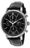 Buy Shop IWC Portofino Chronograph Black Dial Black Leather Strap Watch for Men - IW391008 USA Online