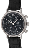 Buy Shop IWC Portofino Chronograph Black Dial Black Leather Strap Watch for Men - IW391008 USA Online