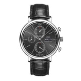 Buy Shop IWC Portofino Chronograph Black Dial Black Leather Strap Watch for Men - IW391008 USA Online