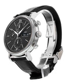 Buy Shop IWC Portofino Chronograph Black Dial Black Leather Strap Watch for Men - IW391029 USA Online