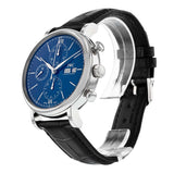 Buy Shop IWC Portofino Chronograph Blue Dial Black Leather Strap Watch for Men - IW391023 USA Online
