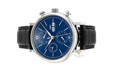 Buy Shop IWC Portofino Chronograph Blue Dial Black Leather Strap Watch for Men - IW391023 USA Online